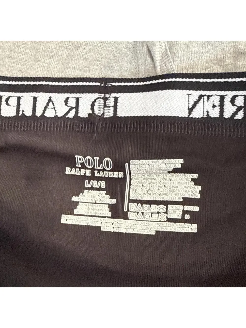 SET OF 3 Polo Ralph Lauren Classic Fit L Cotton Boxer Briefs Black